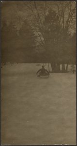 [Figura en trineo en la nieve] de Louis Fleckenstein