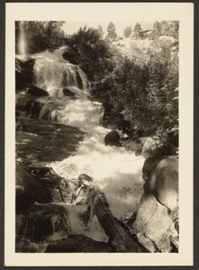 [Paisaje con cascada] de Louis Fleckenstein