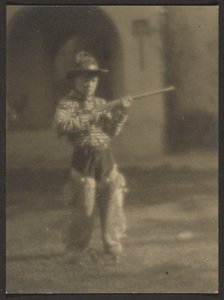 [Niño con traje de vaquero] de Louis Fleckenstein
