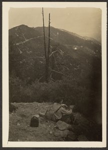 [Hombre sentado en la ladera] de Louis Fleckenstein