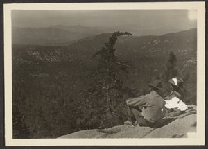 [Dos hombres en la ladera de la montaña] de Louis Fleckenstein