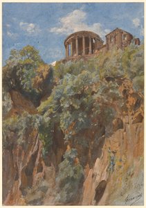 Vista del Templo de Vesta en Tívoli de Louis Français