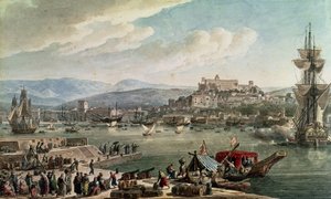 Puerto de Trieste, 1802 de Louis Francois Cassas