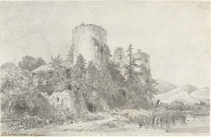 Vista del Castillo de Saconnex de Louis Francois Cassas