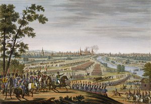 La entrada de los franceses en Moscú, 14 de septiembre de 1812, grabado por Edme Bovinet (1767-1832)