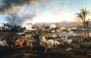 La Batalla de las Pirámides, 21 de julio de 1798, finales del siglo XVIII-principios del XIX