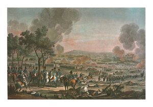 Batalla cerca de Wagram, 7 de julio de 1809, c. 1850 de Louis Francois Mariage