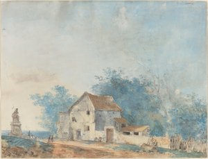 Paisaje de Louis Gabriel Moreau the Elder