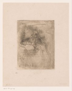 Anciano con barba apoyado en un libro abierto de Louis Gallait (attributed to)