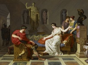 Cleopatra y Octavio de Louis Gauffier