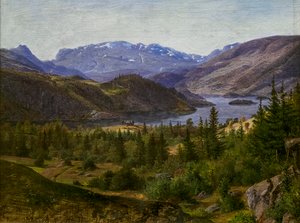Vista del fiordo de Slidre