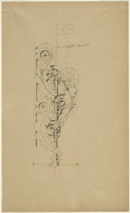 Teatro McVickers: Boceto para banda ornamental sin título