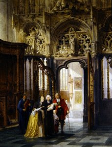Una visita a la catedral de Louis Haghe