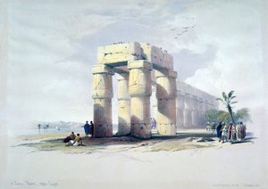 En Luxor, Tebas, Alto Egipto, siglo XIX de Louis Haghe