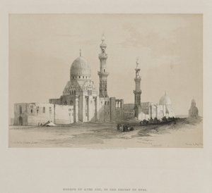 Egipto y Nubia, Volumen III: Tumbas de los Califas-El Cairo. Mezquita de Ayed Be[y], 1849 de Louis Haghe