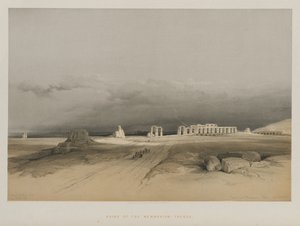 Egipto y Nubia, Volumen II: Ruinas del Memnonium, Tebas, 1847 de Louis Haghe