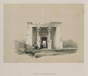 Egipto y Nubia, Volumen II: Templo de Dandour, Nubia de Louis Haghe