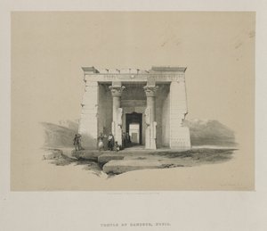 Egipto y Nubia, Volumen II: Templo de Dandour, Nubia, 1848 de Louis Haghe