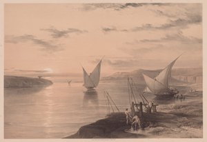 Egipto y Nubia: Volumen I - No. 12, Hadjar Silsilis de Louis Haghe
