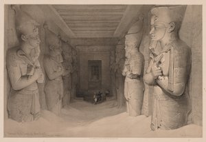 Egipto y Nubia: Volumen I - No. 14, Interior del Templo Aboo Simbel de Louis Haghe
