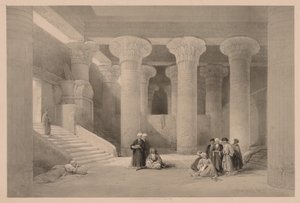 Egipto y Nubia: Volumen I - No. 24, Templo en Esneh, 1838 de Louis Haghe