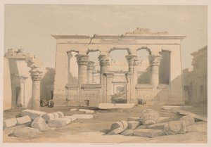 Egipto y Nubia: Volumen I - No. 28, Pórtico del Templo de Kalabshi, 1838