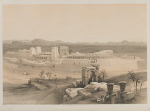 Egipto y Nubia, Volumen I: Vista general de la isla de Philae, Nubia de Louis Haghe