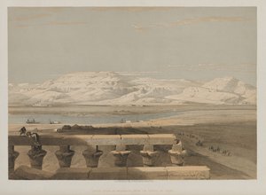 Egipto y Nubia, Volumen I: Cadena de montañas de Libia, del Templo de Luxor de Louis Haghe