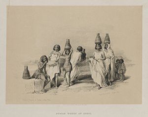 Egipto y Nubia, Volumen I: Mujeres nubias en Kortie, en el Nilo