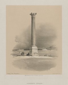 Egipto y Nubia, Volumen I: Columna de Pompeyo, Alejandría de Louis Haghe
