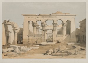 Egipto y Nubia, Volumen I: Pórtico del Templo de Kalabshe de Louis Haghe
