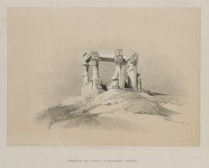 Egipto y Nubia, Volumen I: Templo de Wady Kardassy en Nubia, 1846 de Louis Haghe