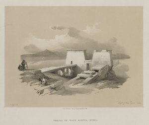 Egipto y Nubia, Volumen I: Templo de Wady Saboua, Nubia, 1846 de Louis Haghe