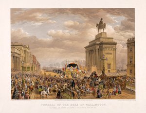 Funeral del Duque de Wellington, 18 de noviembre de 1852, pub. 1853 de Louis Haghe