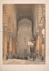 Interior de la mezquita de los Metwalys de Louis Haghe
