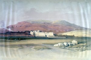 Medinet Abou, Tebas, 8 de diciembre de 1832, Egipto, siglo XIX de Louis Haghe