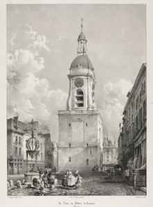Viajes pintorescos y románticos en la antigua Francia, Picardie: La Torre del Campanario de Amiens de Louis Haghe