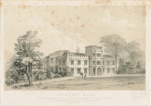 Wolseley Hall: grabado en acero, nd [c 1830] de Louis Haghe