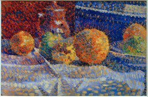 Naturaleza muerta con naranjas de Louis Hayet