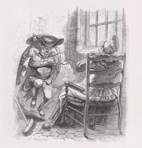 El Hombrecito Rojo de Las Obras Completas de Béranger, 1836. Creadores: Louis-Henri Brevière, Cesar-Auguste Hebert de Louis Henri Brevière, Cesar Auguste Hebert