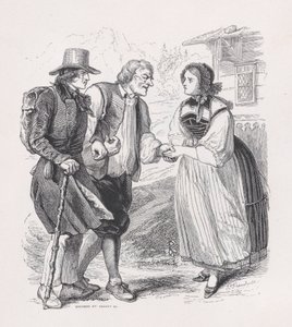 El Viajero de Las Obras Completas de Béranger, 1836. Creadores: Louis-Henri Brevière, Cesar-Auguste Hebert de Louis Henri Brevière, Cesar Auguste Hebert