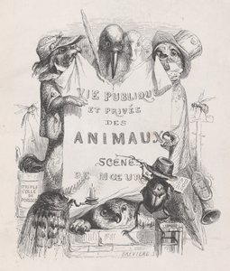 Vida privada y pública de los animales, escenas de costumbres, ca. 1837-47 de Louis Henri Brévière