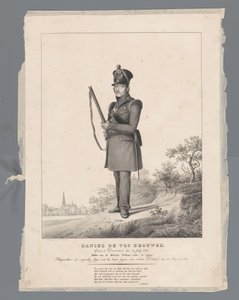Daniel de Vos Brewer. Nacido en Deventer, el 30 de julio de 1770. Caballero de la Orden Militar William, 4ª clase. Retirado como cazador voluntario, con el Van Dam Hunters Corps, 2 de agosto de 1831