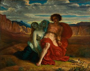 La tortura de Mezencio, 1864 de Louis Janmot