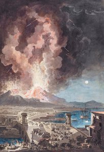 Erupción del Monte Vesubio, Italia, en 1779