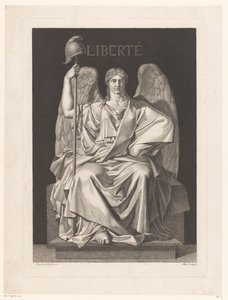 Representación alegórica de la Libertad Liberté (título sobre objeto) de Louis Jean Allais