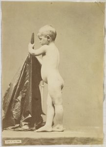 Estudio de un niño desnudo, visto de lado de Louis Jean Baptiste Igout (attributed to)