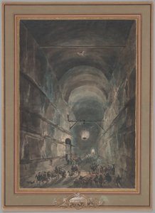 Gruta de Posillipo de Louis Jean Desprez