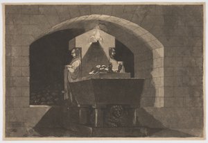 Tumba con cariátides de Louis Jean Desprez