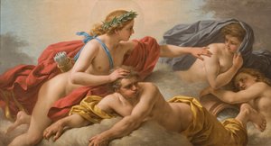 El Sol disipando los vientos y las tormentas de Louis Jean Francois I Lagrenee